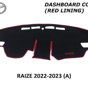 DASHBCRAIZERED-scaled-1.jpg TOYOTA RAIZE DASH BOARD COVER (RED LINING)