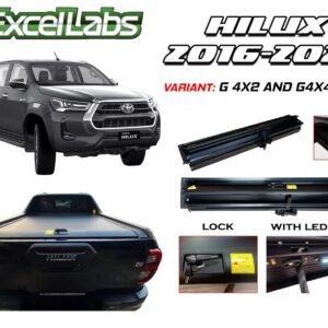 K-6318-3.jpg HILUX (E, J, G VARIANT) 2012 - 2024 ALUMINUM MANUAL ROLLER LID WITH LOCK AND LED (BLACK)