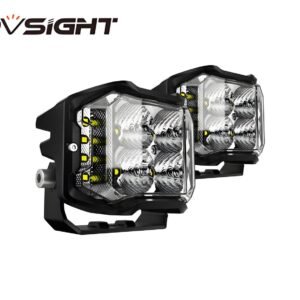Rock Series | 4-Inch LED Pod Lights Auxiliary Lights with Side Lights (1) A500-WL7-4FT