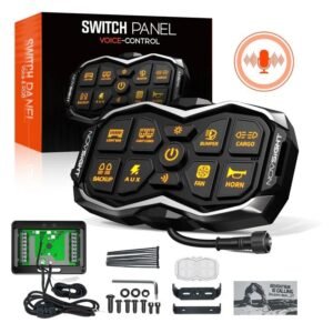 HALO Series 8-Gang Voice-Controlled Switch Panel 8 Circuits